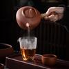 Ручной чайник из красной глины с боковой ручкой и крышкой-защелкой для заваривания чая и кипячения на электрической керамической плите