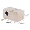 Parrot Lovebirds Finch Wooden Nesting House Cage Nest Bird Breeding Box Bird supplies