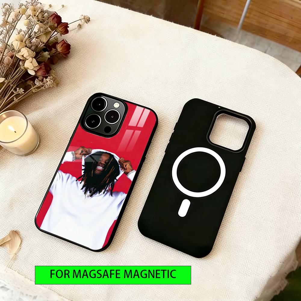 Raper K-King Von Phone Case For iPhone17,16,15,14,13,12,11 Plus,Pro Magnetic with Magsafe Wireless Charging