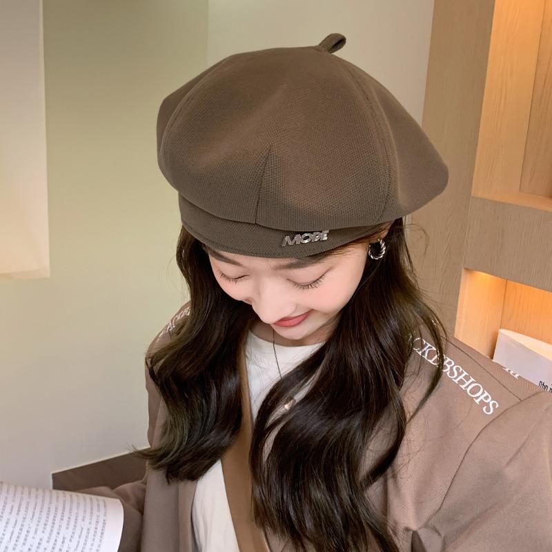 Осенне-зимняя шапка, Детская металлическая азбука, Берет, Шляпа художника