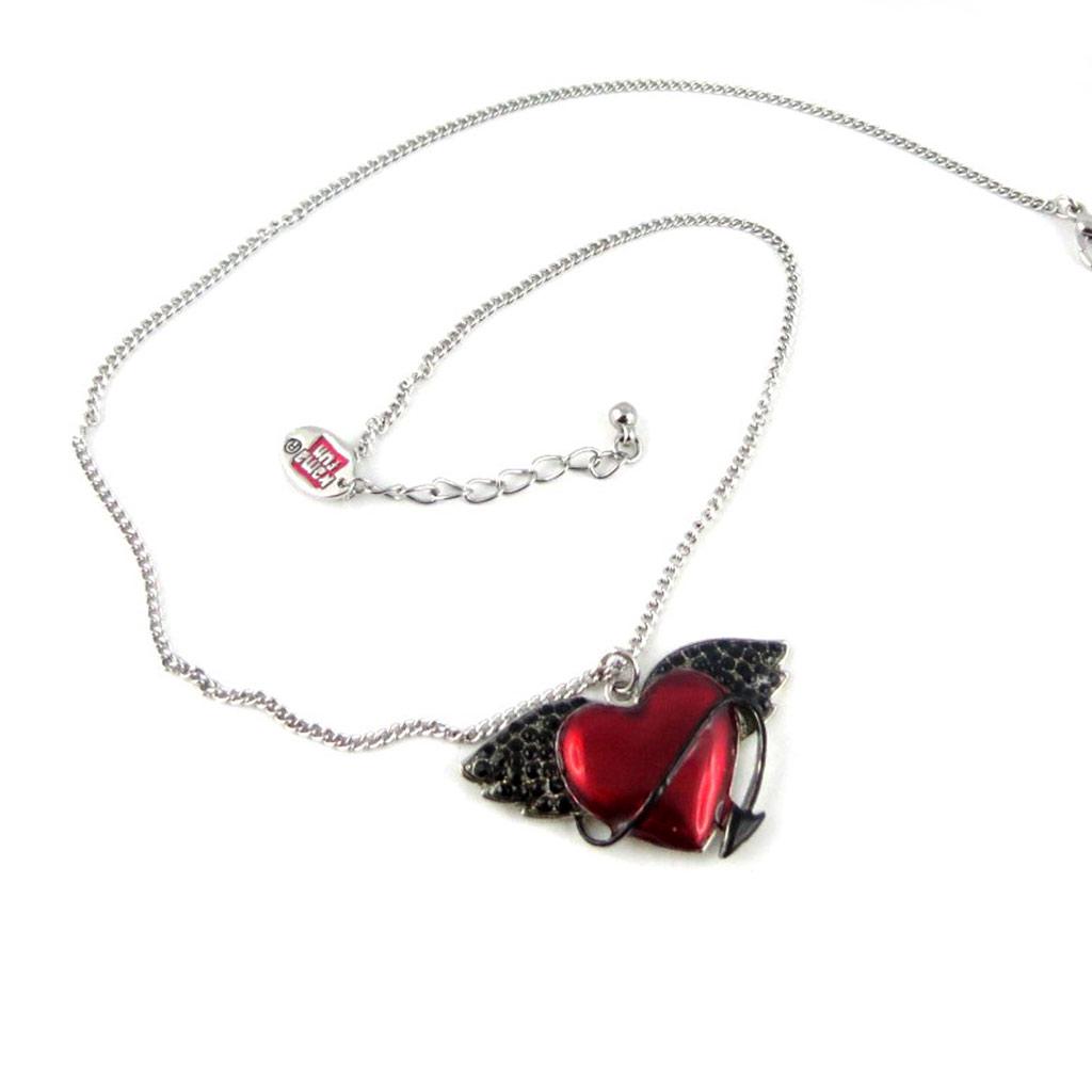 Les Trésors De Lily [L1339] - Red 'Coeur De Diablesse' Designer Necklace