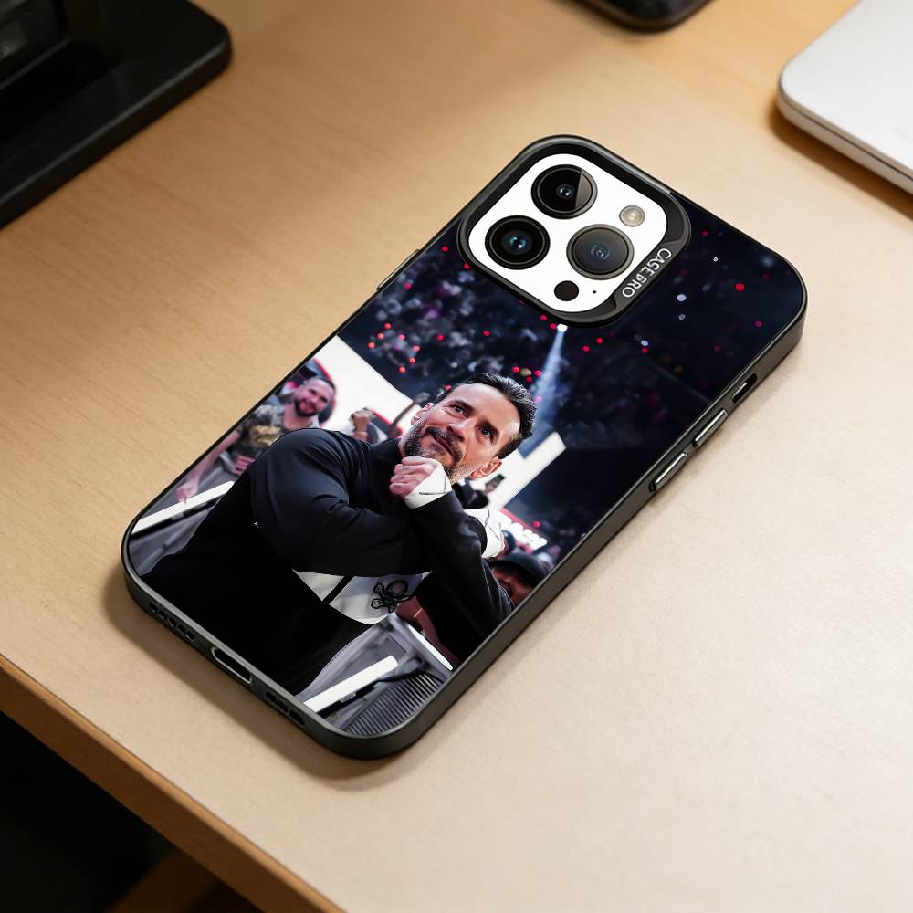 CM P-Punk Чехол для телефона для iPhone 17,16,15,14,13,12,11 Plus,Pro Max,XS,Разноцветный Серебристый Черный Чехол
