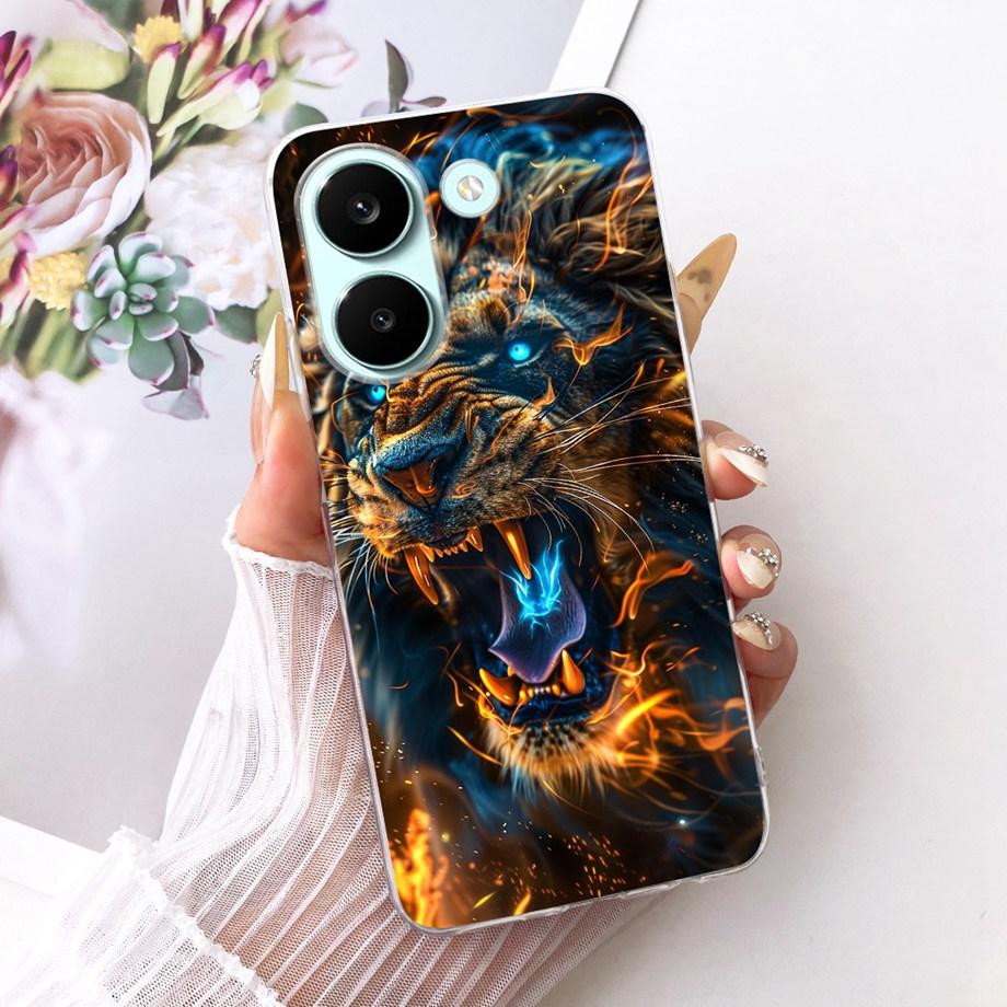 Чехол для телефона Xiaomi Poco X8 Pro Max Мягкий силиконовый чехол Бабочка Дракон Кот Цветочный бампер На Xiaomi Redmi Turbo 5 Max Funda