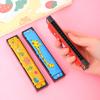 Kids' 16-Hole Metal Cartoon Harmonica - Mini Tinplate Toddler Music Toy