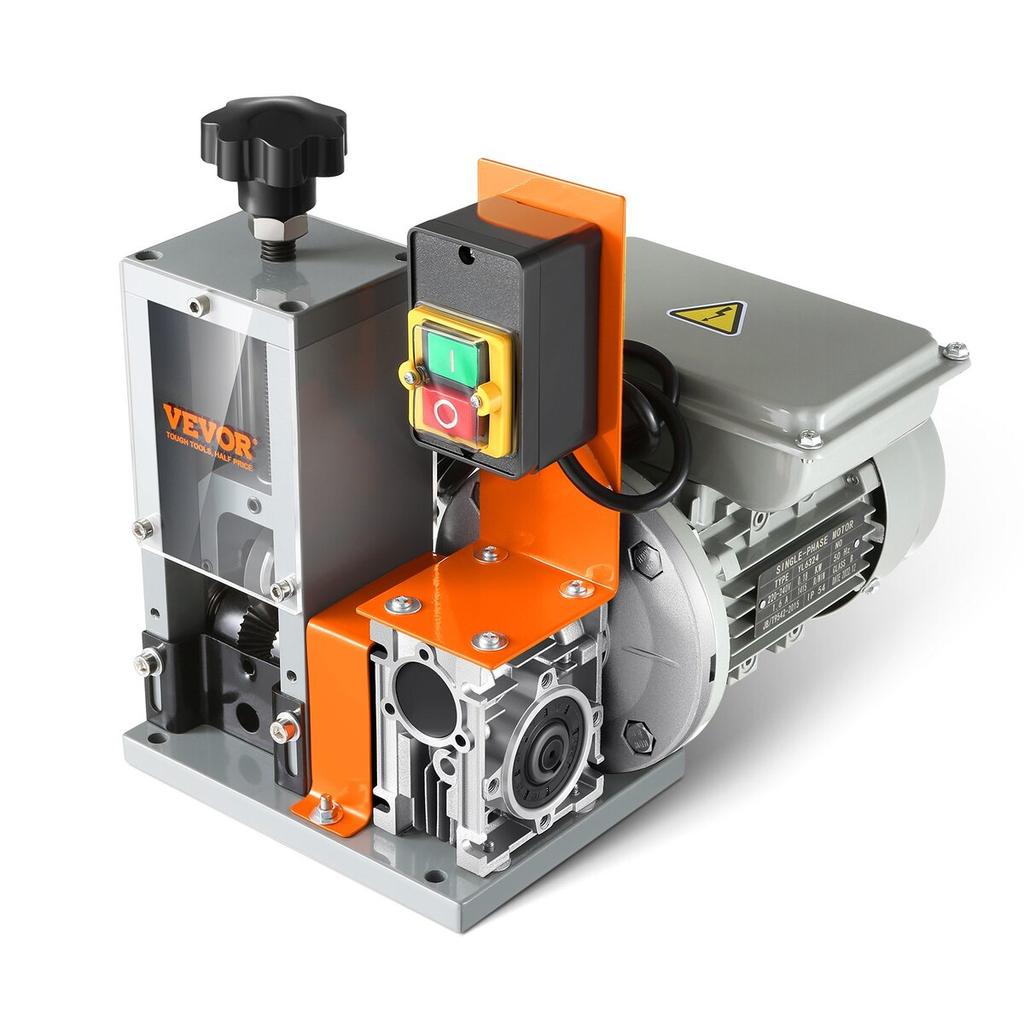 Automatic Wire Stripping Machine, 0.06''-1.18'' Electric Motorized Cable Stripper, 180 W, 60 ft/min Wire Peeler with Visible Stripping Depth