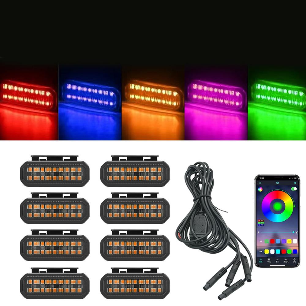 FOR TOYOTA HILUX LED Car Lights Front Grille LED Light Safety Warning Light Harness Car Accessories LED Signal Lamps