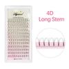 AGUUD 3D/4D/5D/6D Premade Volume Fans Fluffy Lashes Long Stem Russian Volume Eyelashes Extension Soft Matte Black Premade Fans