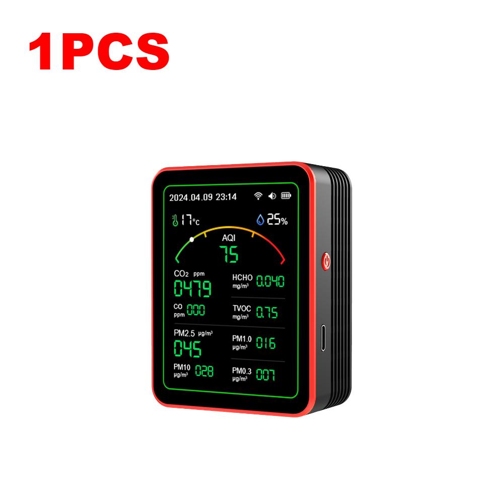 1/2 шт. WiFi 15 в 1 монитор качества воздуха TFT-дисплей портативный AQI PM0.3 PM1.0 PM2.5 PM10 тестер управление приложением монитор качества воздуха