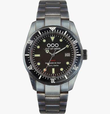 Черные Автоматические 2.0 Superluminova C3 Циферблат Автоматические OOO.001-16.2.NE 100М Мужские Часы