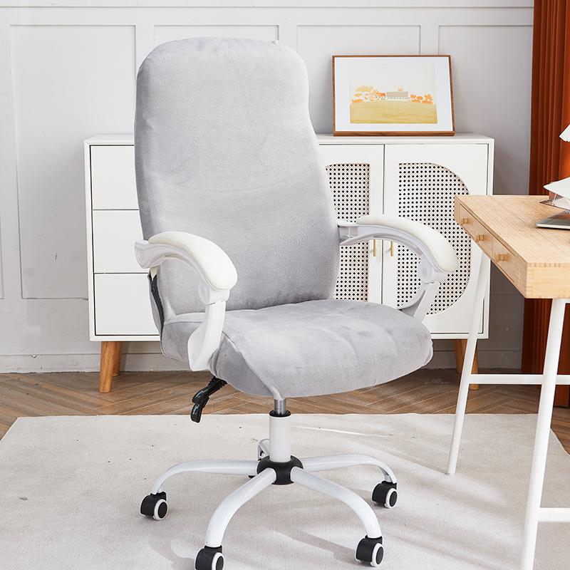 1 шт. бархатный чехол для офисного кресла, эластичный пылезащитный чехол для компьютерного кресла, противоскользящий чехол для игрового кресла для кабинета