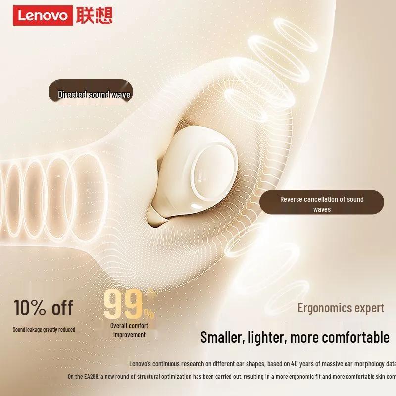 Lenovo EA289 Настоящие беспроводные наушники для сна с активным шумоподавлением