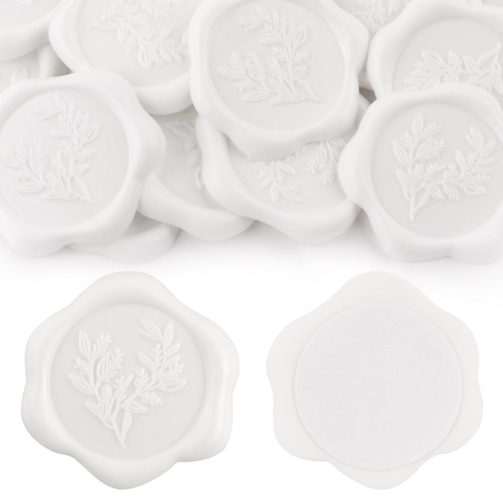 20 шт. Наклейки для восковой печати Многоцветные Эвкалипт Свадебное приглашение Конверт Самоклеящиеся наклейки-печати Идеально для приглашения