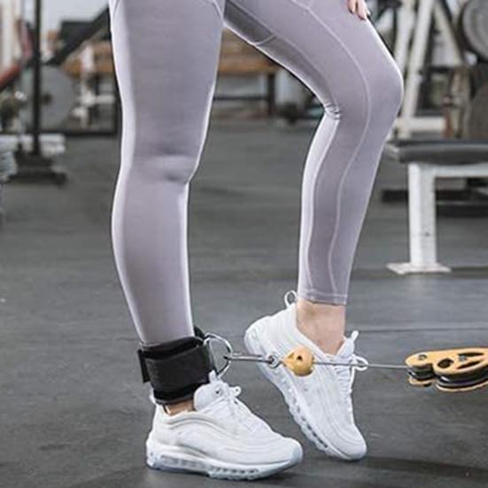 Ремешок на лодыжку для тросового тренажера Регулируемые резинки сопротивления для лодыжек с манжетой для тренировки ягодиц, махов ногами в тренажере, разгибания ног, упражнений для нижней части тела