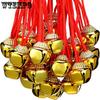 WTEMPO Christmas Bells with Ropes Large Bells for Making Handcrafts Holiday Party Supplies Christmas Tree Hanging Pendent Bells Festive Decorations