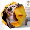 1pc Puppy Playful Automatic Open/Close Umbrella - Compact Travel Umbrella, 8-Rib Heavy-Duty Construction, Ideal Gift, Outdoor Accessory010