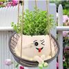 Smiling Face Rocking Chair Flower Pot - Outdoor Garden Bonsai Ornament