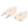 2Pcs/set Eu European 2 Pin Ac Electric Power Male Plug Female Socket Outlet Adaptor
