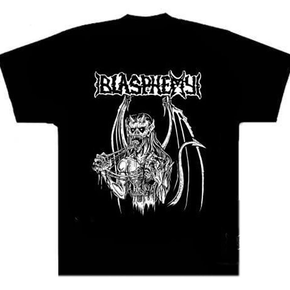 Новая футболка группы BLASPHEMY Подарок для фанатов Унисекс S-5XL Футболка BI04_84 Унисекс Футболка