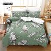 Комплект постельного белья с изображением тропического леса и леопарда, комплект пододеяльников, постельное белье с 3D-принтом, комплект постельного белья размера «queen size», модный дизайн