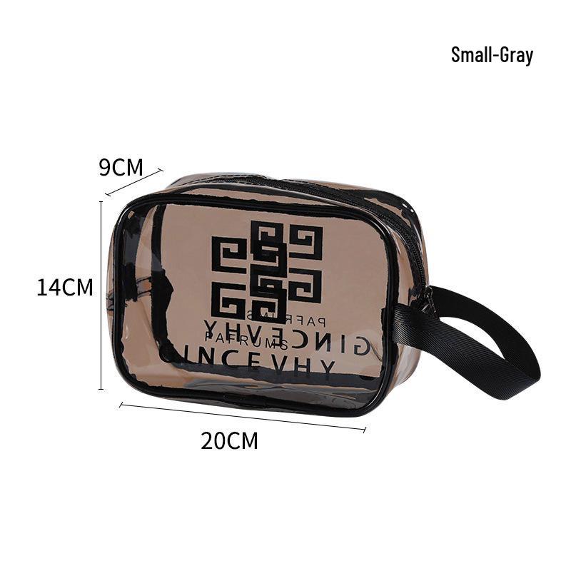 Водонепроницаемая ПУ косметичка - Портативная, Большая вместимость, Видимое хранение для косметики