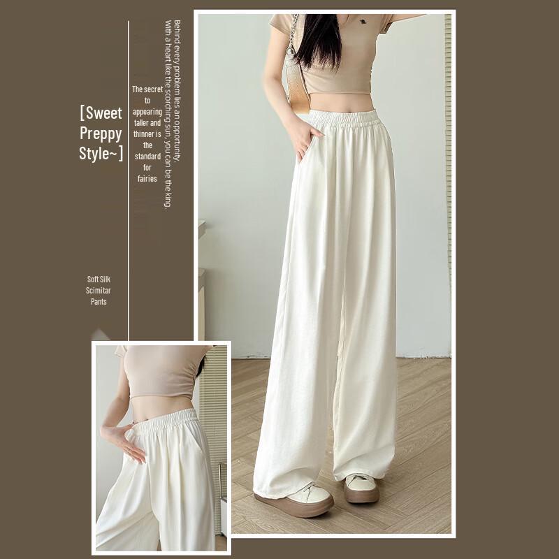 Yishangmei Loose Wide-Leg Casual Pants for Women