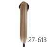 LISI HIAR Women Long Straight Ponytail Hair Wig Red Wine Blond Light Grey Black Synthetic Fiber Hair Extensions Party Time Daily Use