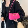 Retro Fashion Texture Small Square Bag Women's New Trend Casual Armpit Bag Simple Shoulder Messenger Bag