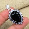 Black Spinel Gemstone Handmade 925 Sterling Silver Jewelry Dazzling Pendant For Wedding Gift