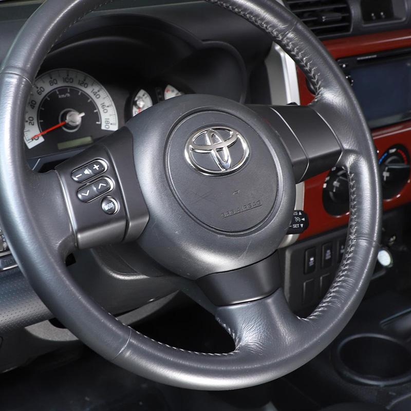 Накладка на руль из углеродного волокна ABS, рамка кнопок управления для Toyota FJ Cruiser 2007 - Интерьер