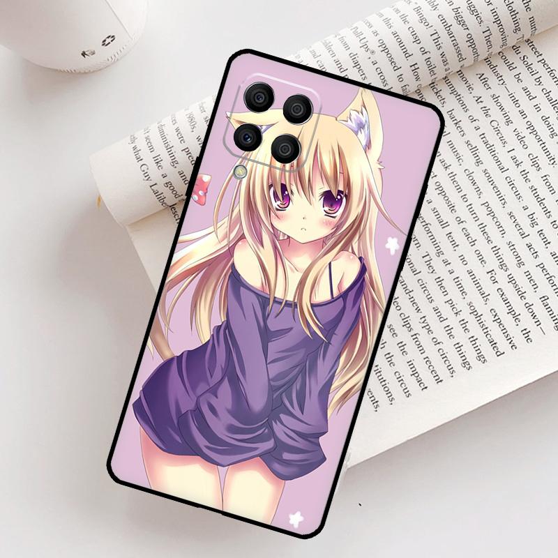 Чехол с аниме-девушкой-кошкой для Samsung Galaxy M21 M31 M13 M33 M53 M15 M35 M55 M16 M36 M56 M12 M32 M52 M14 M34 M54