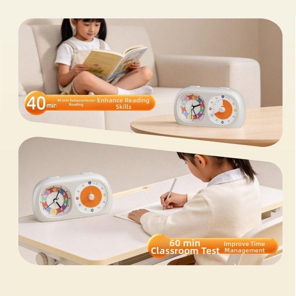 Timer Reminder Dual Screen Visual Timer 60-Minute Kitchen Timer Elementary School Student
