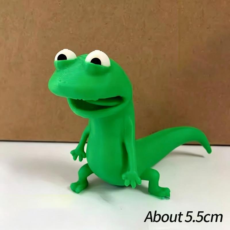 3D Печатная милая зеленая ящерица Том Орнамент Креативное украшение для рабочего стола Акриловый брелок для ключей Подвеска для сумок Аниме Фильм Товар Подарок