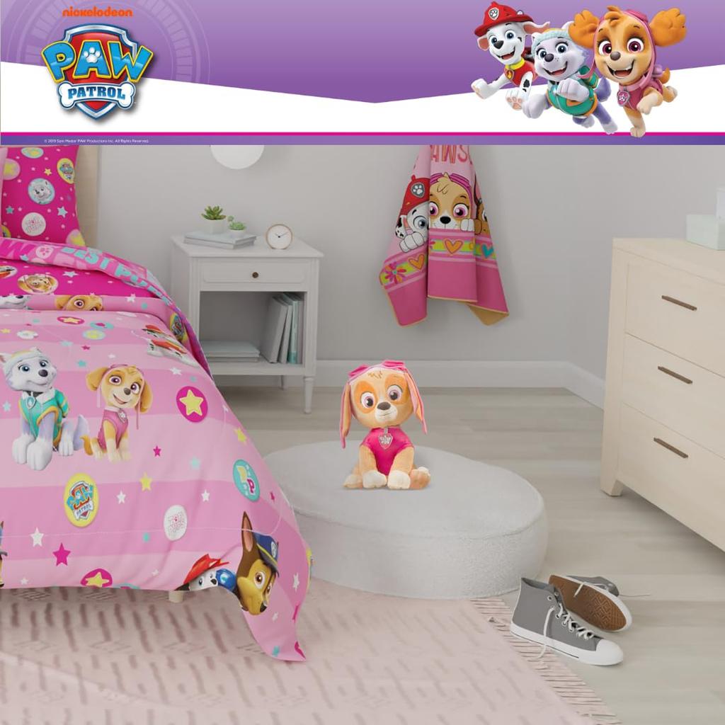 Paw Patrol Skye Kids Bedding Super Soft Plush Cuddle Pillow One Nickelodeon Product By Franco Buddy, Size, (Official)