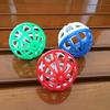 Dual-Color Bell Toy Ball for Hamsters, Chinchillas, Cats, and Dogs - 4CM Round Plastic Design