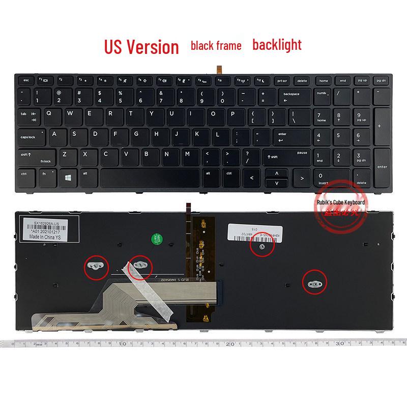 Совместимая клавиатура для HP 450 G5, 455 G5, 470 G5, 650 G4, 650 G5 (Раскладка RU/SP/UK/FR)