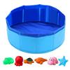Cat Pool Toy Set with Fish Cat Water Play Pool with 6 Interactive Fish Toys Cat Splash Self Play Pool for Indoor Bored Cats