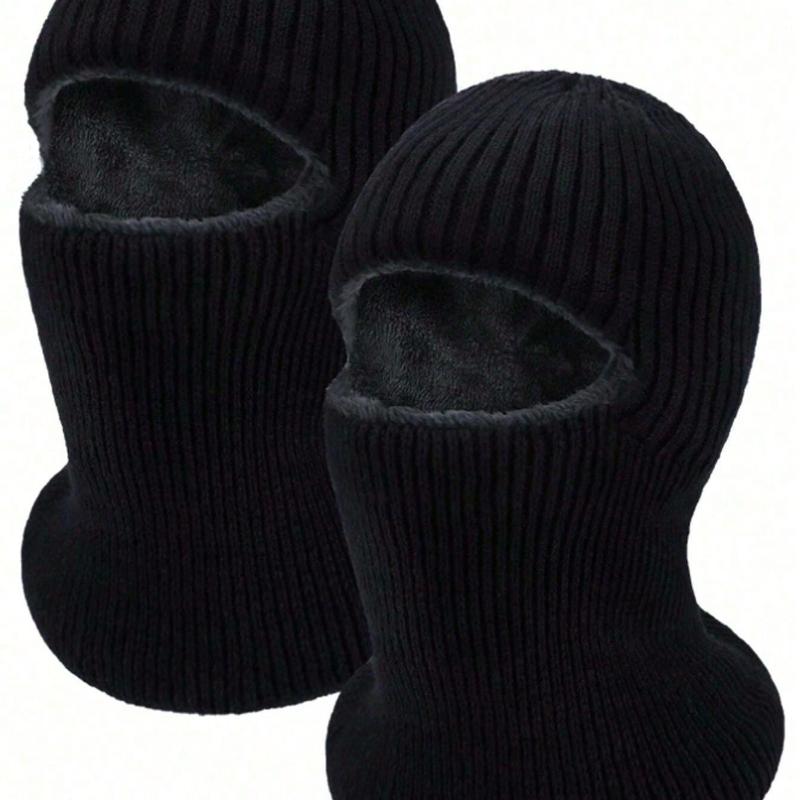 1 шт./компл. Мужская термошапка Зимняя вязаная ветрозащитная маска-балаклава на все лицо, Вязаная шапка с защитой шеи, Теплая термоподкладка для мужчин и женщин