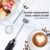 Electric Frother Mixer Whisk Beater 3-Speeds USB Rechargeable Handheld Food Blender Coffee Milk Drink Egg Stirrer Cordless Portable Design