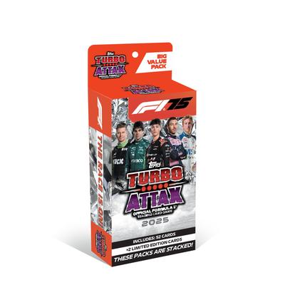 Topps Turbo Attax Формула 1 2025 Коллекционная карточная игра Торговая Ценность & (Большой пакет)