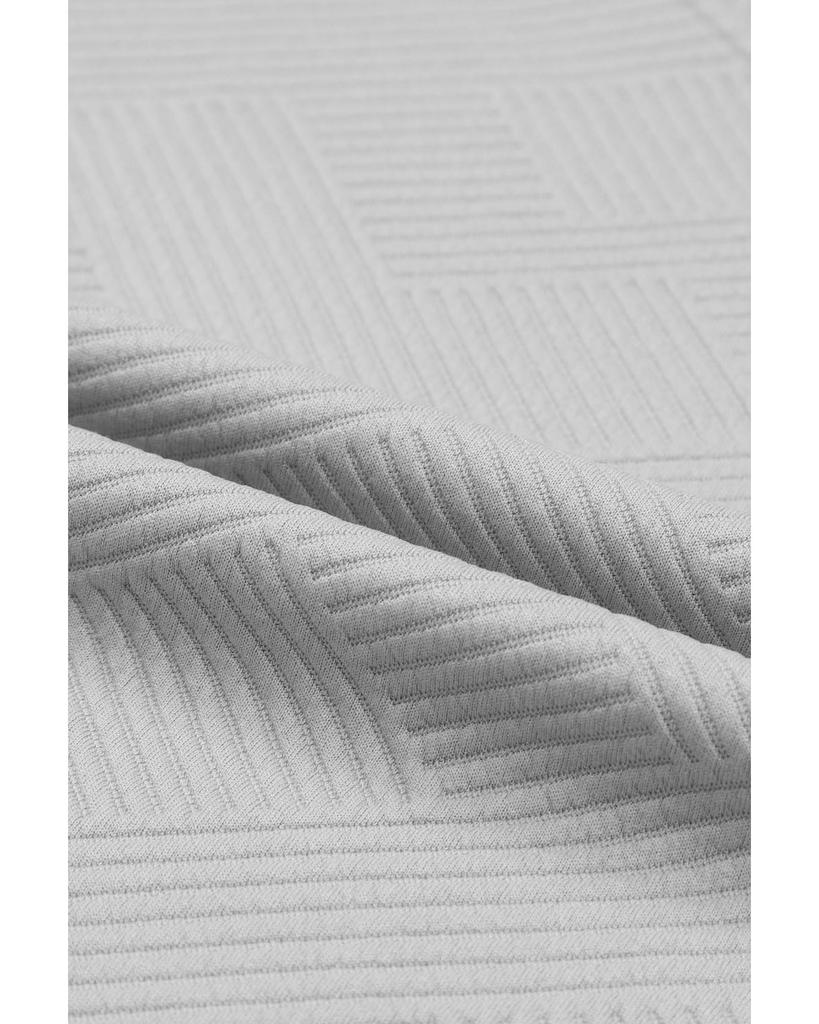 Azura Exchange Комплект из серой текстурированной футболки свободного кроя и брюк на шнурке