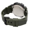 Casio Цифровые мужские часы WS-1500H-3BV с отображением данных о рыбалке и лунных данных, черный инвертированный ЖК-дисплей, армейский зеленый, модель для зарубежного рынка [параллельный импорт]