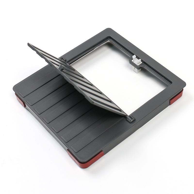 Tesla Model Y Hidden Press Flip-Lid Storage Box with Built-In Compartment for Center Console Armrest.