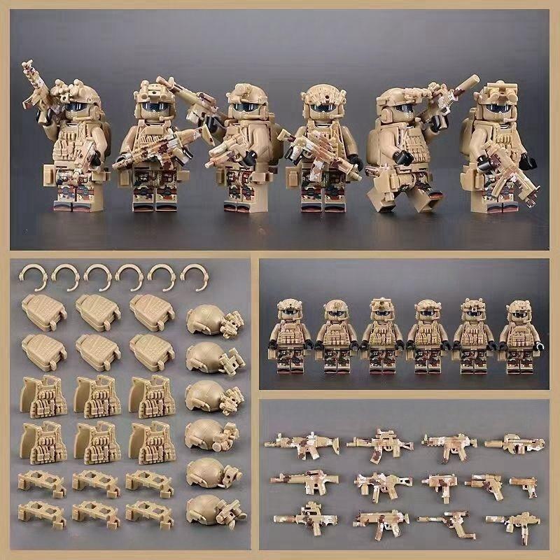 SWAT Ghost Humanoid Dolls, Commando Special Forces Army Soldier Mini Figures Police Weapon Building Bricks Toys, Детские игрушки, Персонаж мультфильма