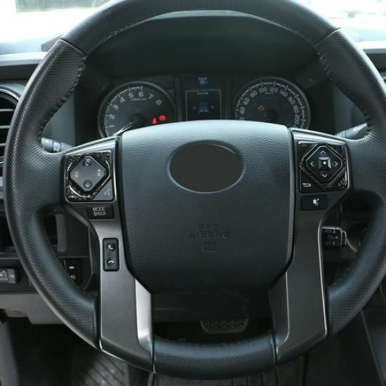 Накладка на кнопку рулевого колеса из настоящего углеродного волокна для Toyota Tacoma 2015-