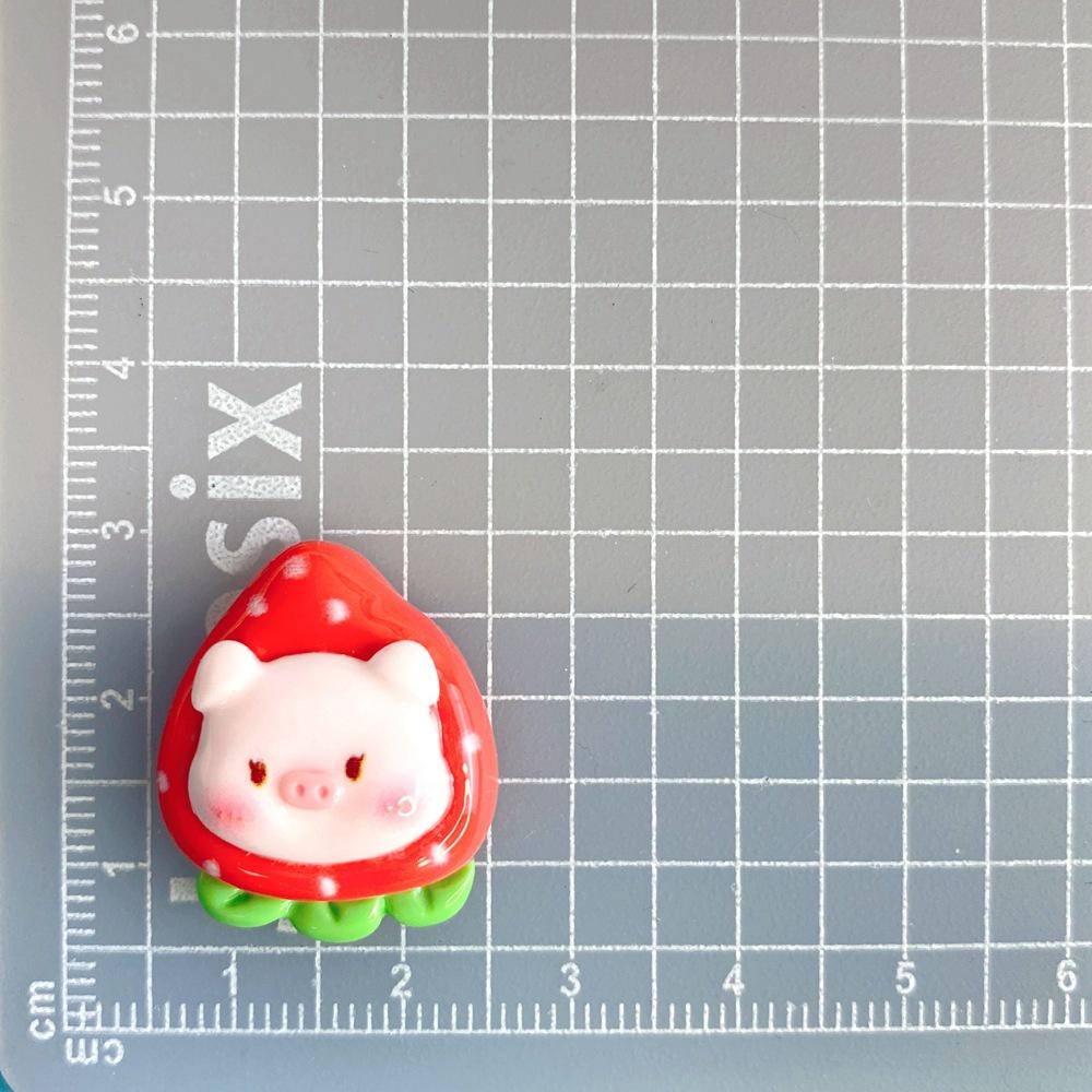 Блестящие Клубничные Арбузные Свинки Из Смолы Аксессуары Для DIY Украшений