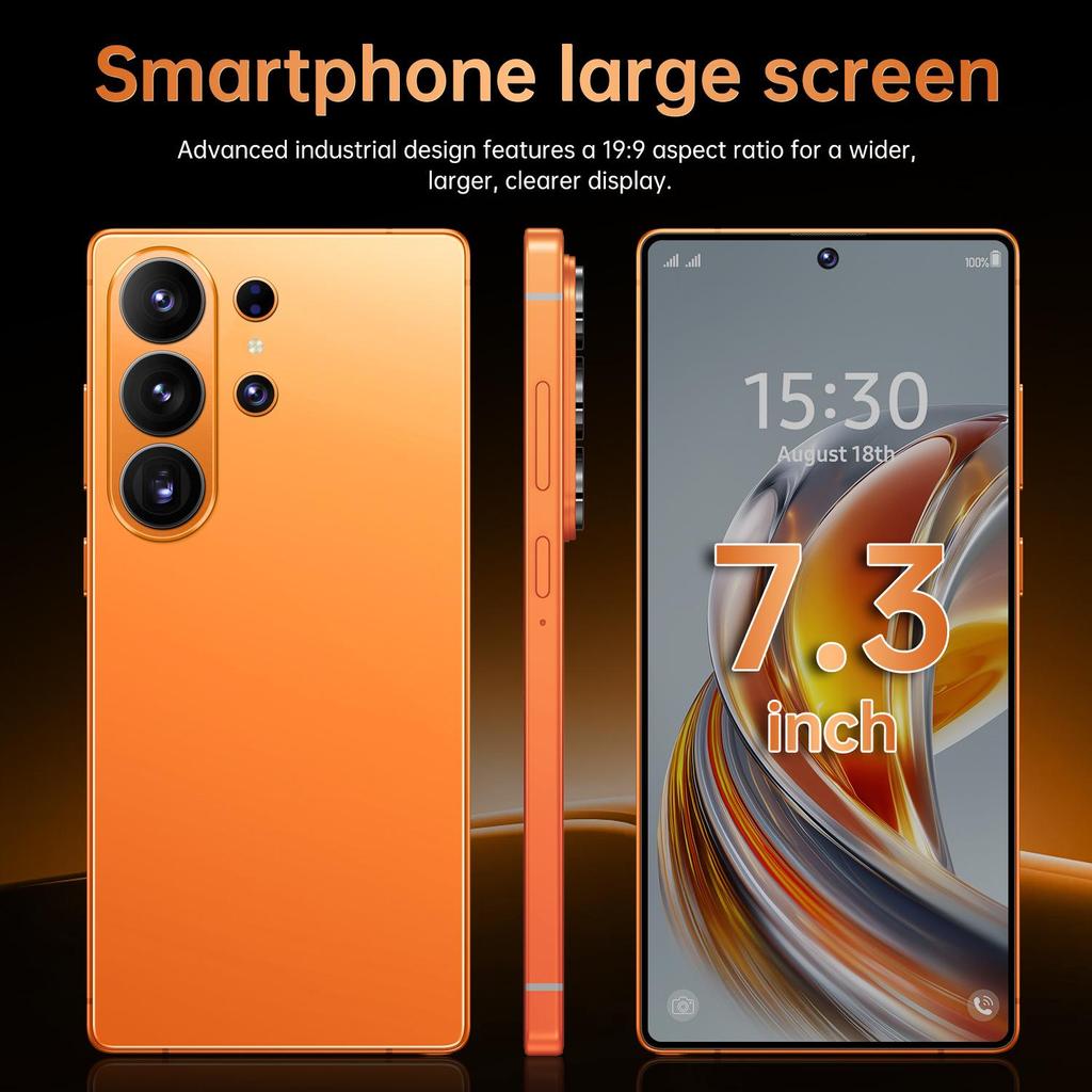 TK S26 Ultra 7,3-дюймовый экран 4G Глобальный мобильный телефон 16 ГБ ОЗУ + 1 ТБ Хранилище