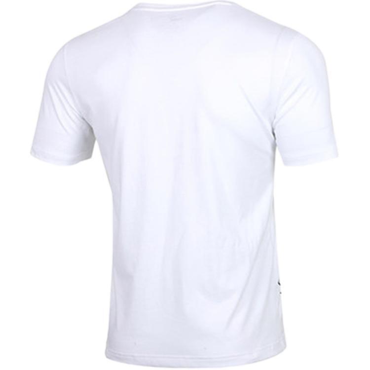 PUMA T Shirts Men's White Crew Neck Moderate Straight Fit 586464-02