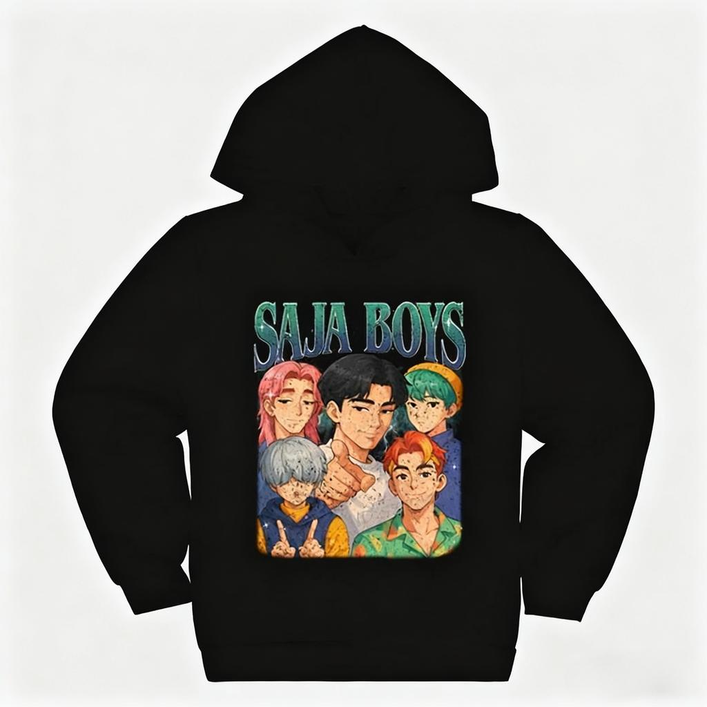 K-pop Охотники на демонов Saja Boys Детская одежда Харадзюку Мода Уличная одежда Толстовки Девочка Мальчик Смешной подарок Одежда