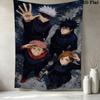 Стена с гобеленом Jujutsu Kaisen Эстетичное настенное панно Печатное тканевое одеяло Декоративные гобелены Для спальни гостиной Домашний декор