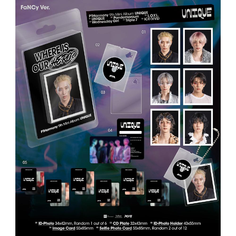 Предзаказ 9-го мини-альбома P1Harmony UNIQUE FaNCy ver.